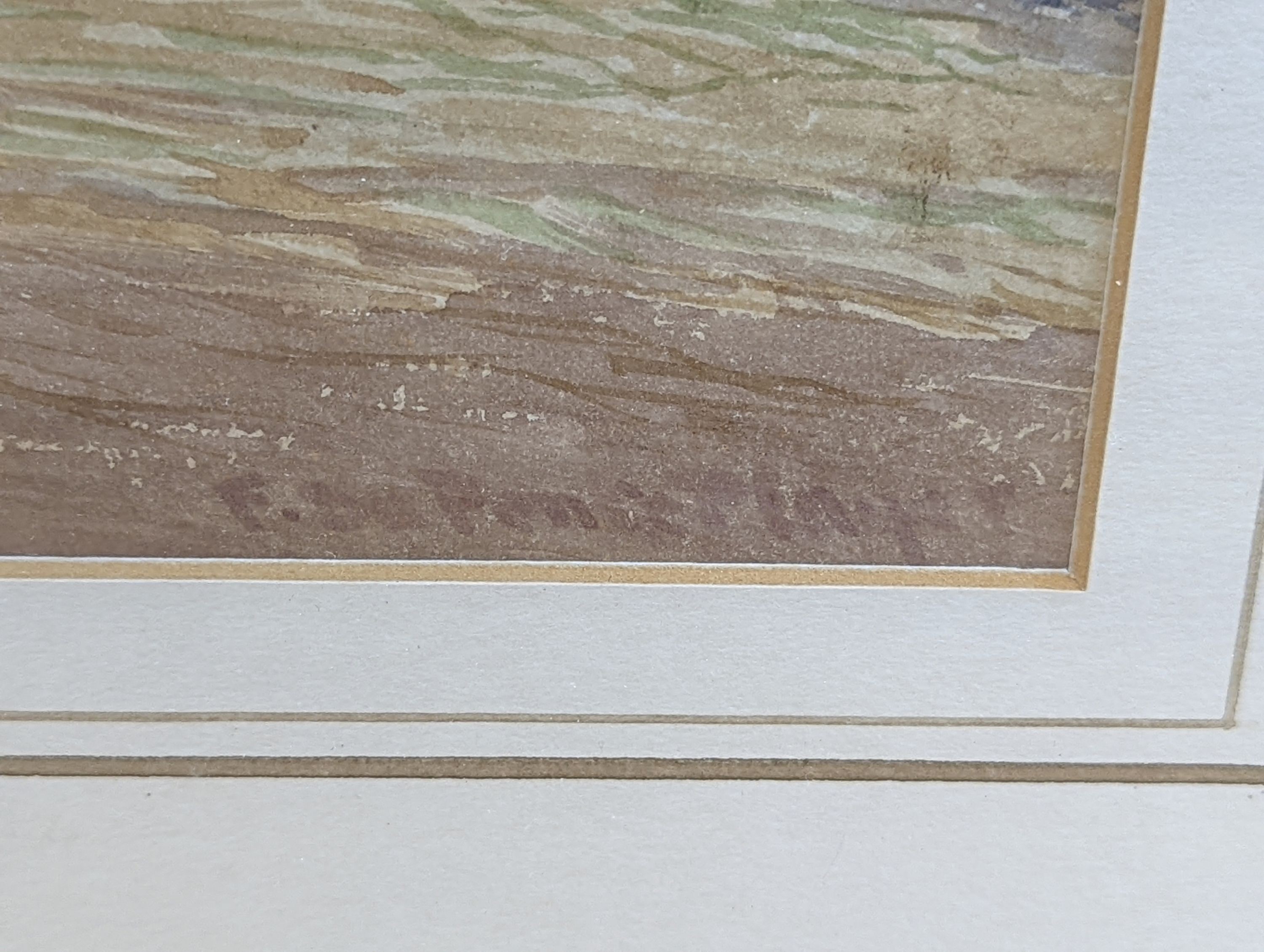 F. da Ponte Player (Exh 1880-1882), two watercolours, 'A Back Street at Rye' and 'A Sussex Barn', signed, 33 x 23cm and 23 x 34cm